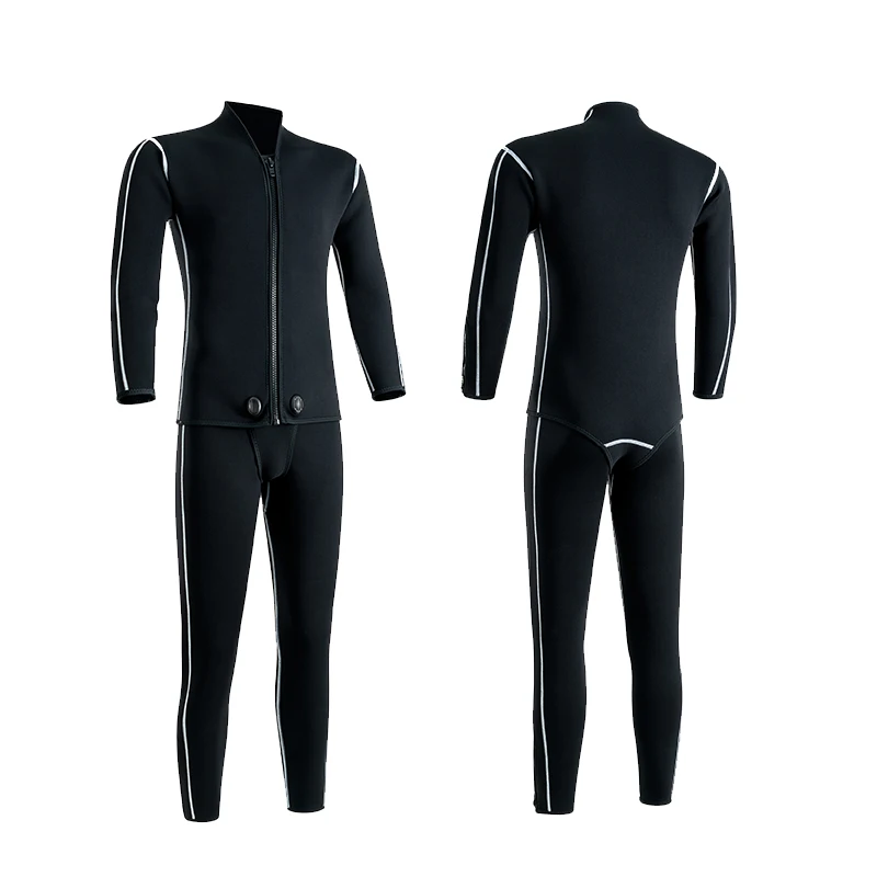 Мужской гидрокостюм с молнией спереди, 5 мм
