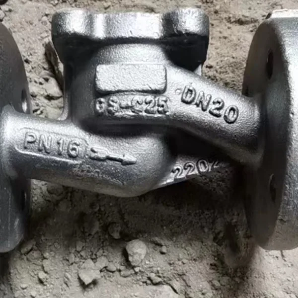Stainless steel flange connection manual globe valve body