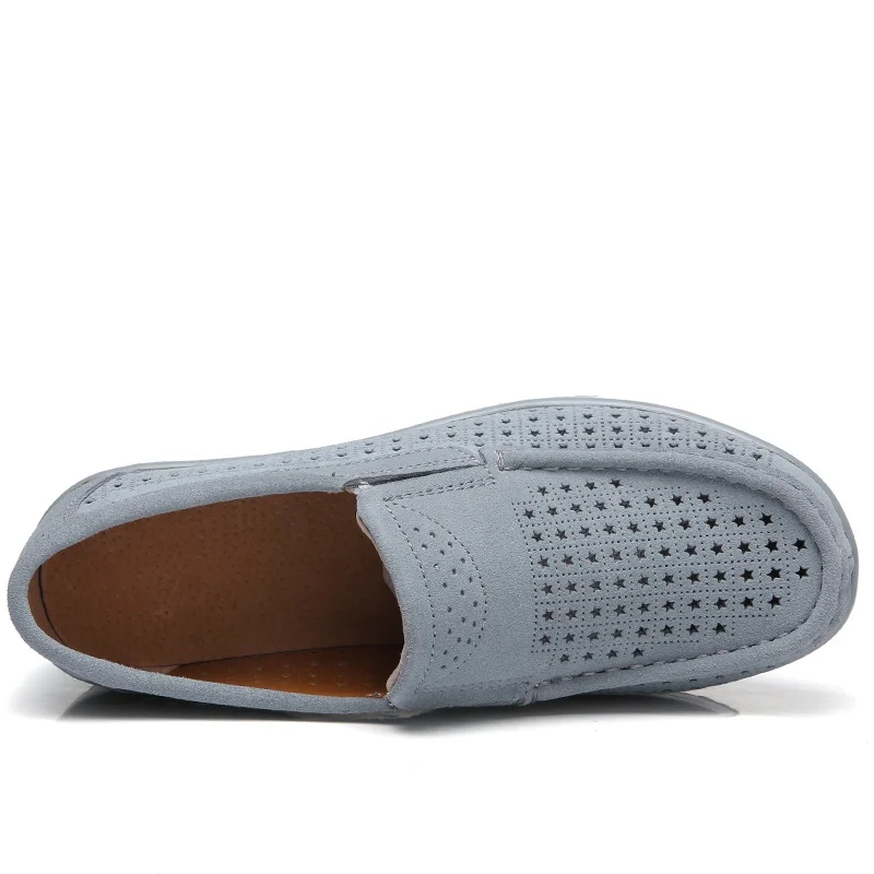 
women flat platform loafers shoes suede leather casual Wedges shoes slip on flats Moccasin shoes ladies 