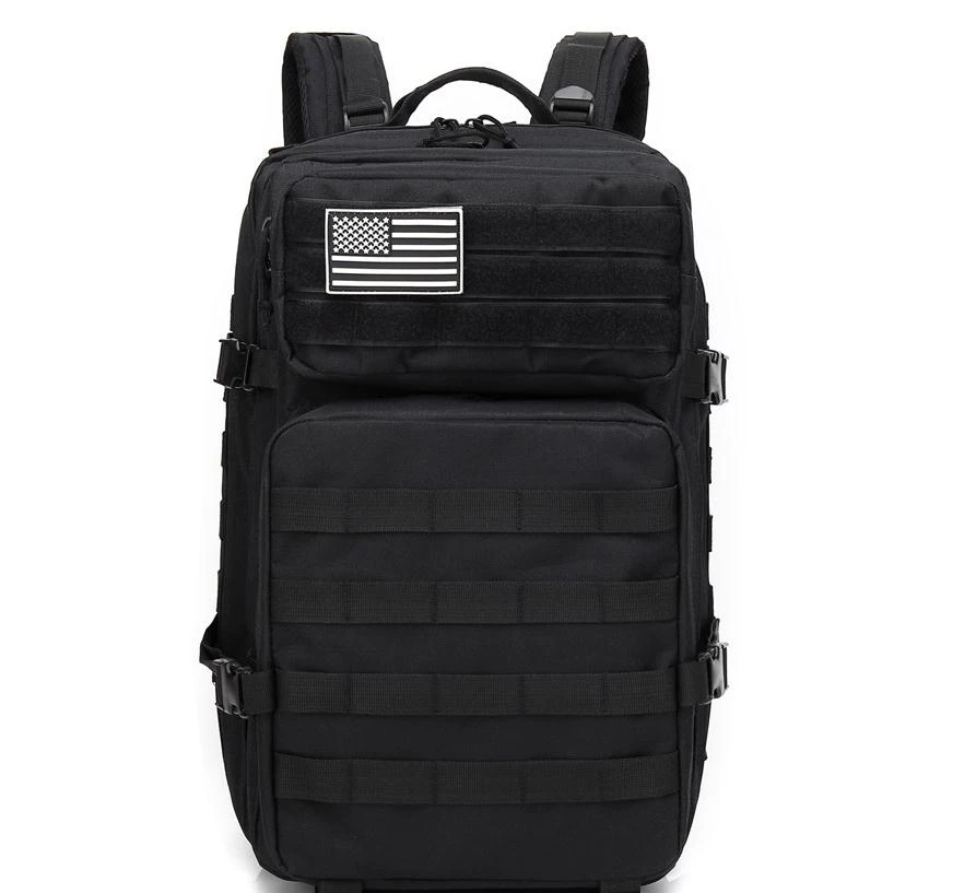 Back Fastening Buckle Tactical Backpack Outdoor Tourism Mountaineering Bag  Waterproof Fabric Bag Four Seasons