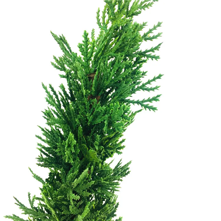 Cypress бонсай наружное пластиковое искусственное зеленое дерево в горшке