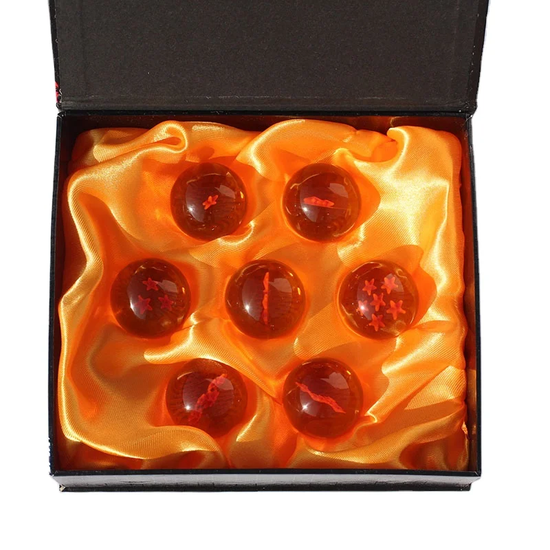 TCXW030804 Good Selling 7pcs/set 4.2cm Dragon balls Z gonku model toy 7 stars resin dragon balls set