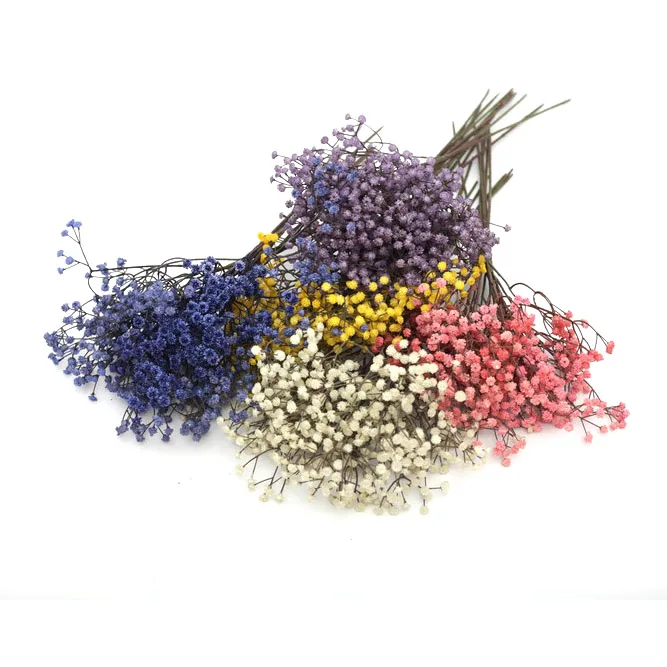 China Artificial Gypsophila Flower Factory Wholesale Latex and Plastic Gypsophila Decorative Flowers & Wreaths