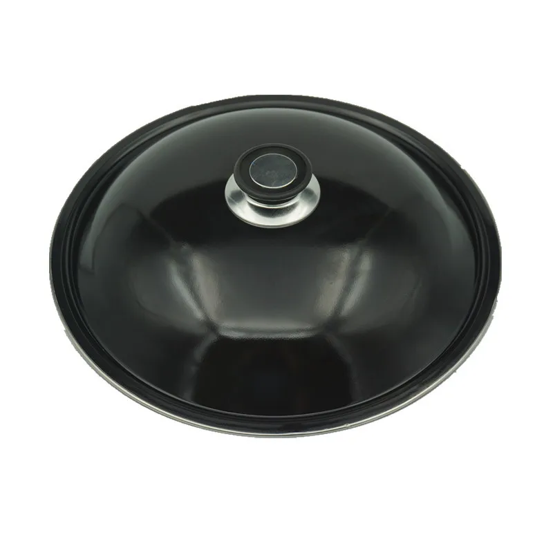 32-42cm enamel high lid wok soup pot lid manufacturer wholesale