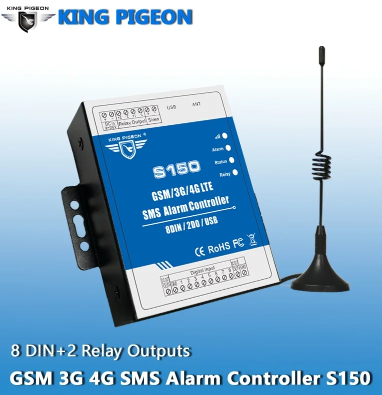  Контроллер сигнализации 4G SMS IOT RTU промышленная автоматизация система 8DI/2O/USB порты