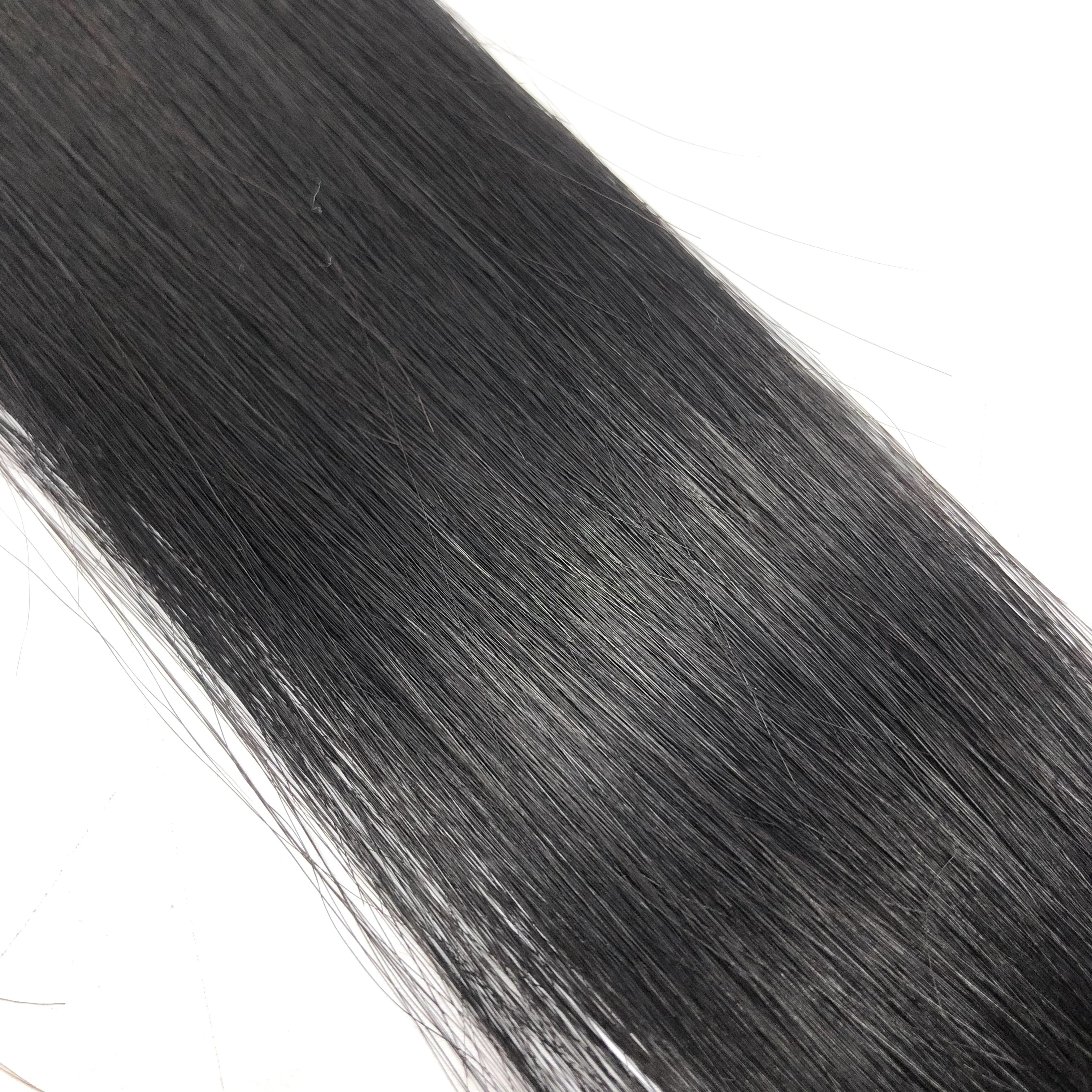 AU wholesale 100 human female mini hair volumizer  Remy hair  clip in invisible natural black brown women hair extension