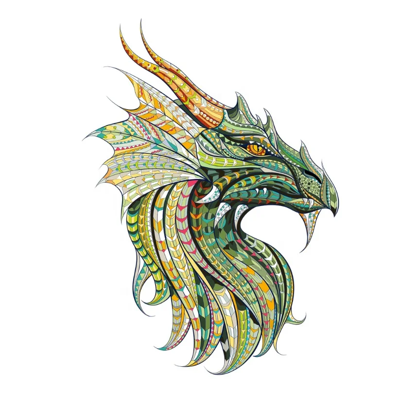 2021 irregular puzzle pattern puzzle dragon shaped unique puzzle A4