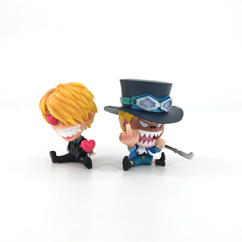 Anime One-Pieced Figures PVC Action Model Dolls Figure Toys Cute Luffy Nami Zoro Collection Brinquedos Full Set