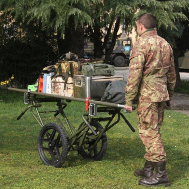 Ukraine Russia first aid applicable assist disabled patients transfer stretcher filed car with stable cushioned wheels