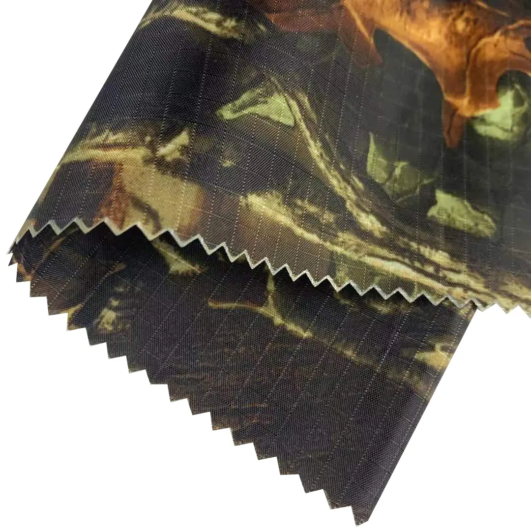 100% poly taffeta fabric camouflage190T 210T lining fabric leather bags garments 100 polyester taffeta fabric