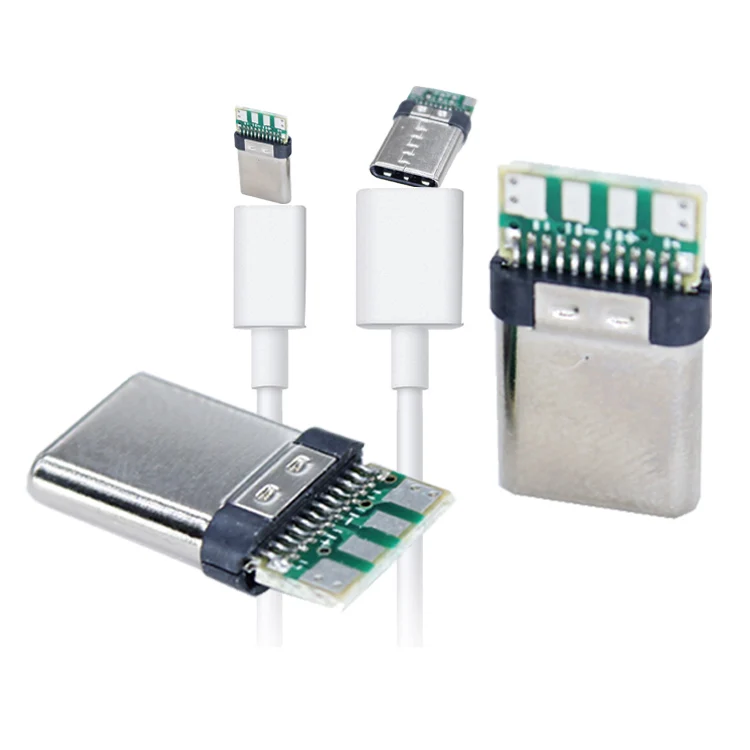 Usb Charger Data Male Type C Electronic Mobile Phone Types A 18W Fast Charger Type-C Male Usb Cord Plug With Pcb Board