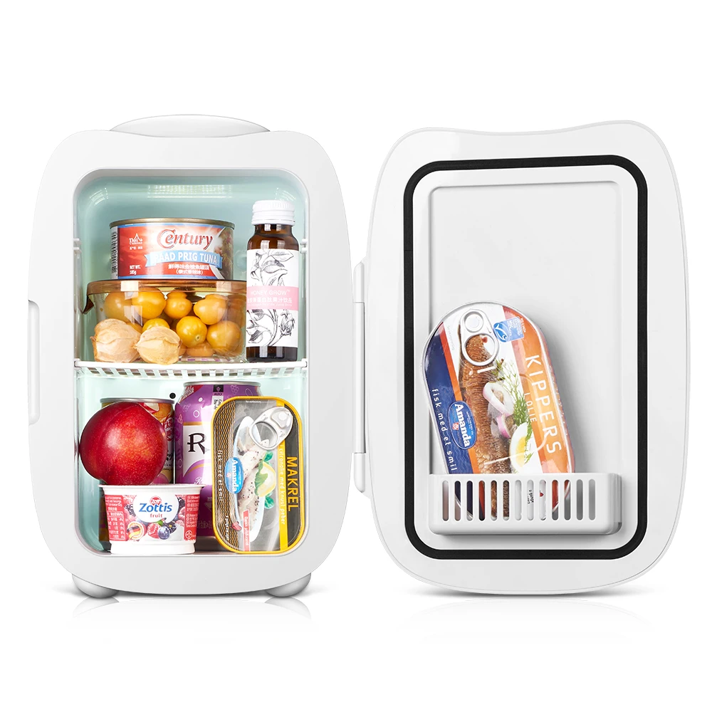 KU600 6L Mini Refrigerator USB Home Car Fridge Type-C Interface 5V 10W ABS Material Beauty Skincare Electric Green Food New