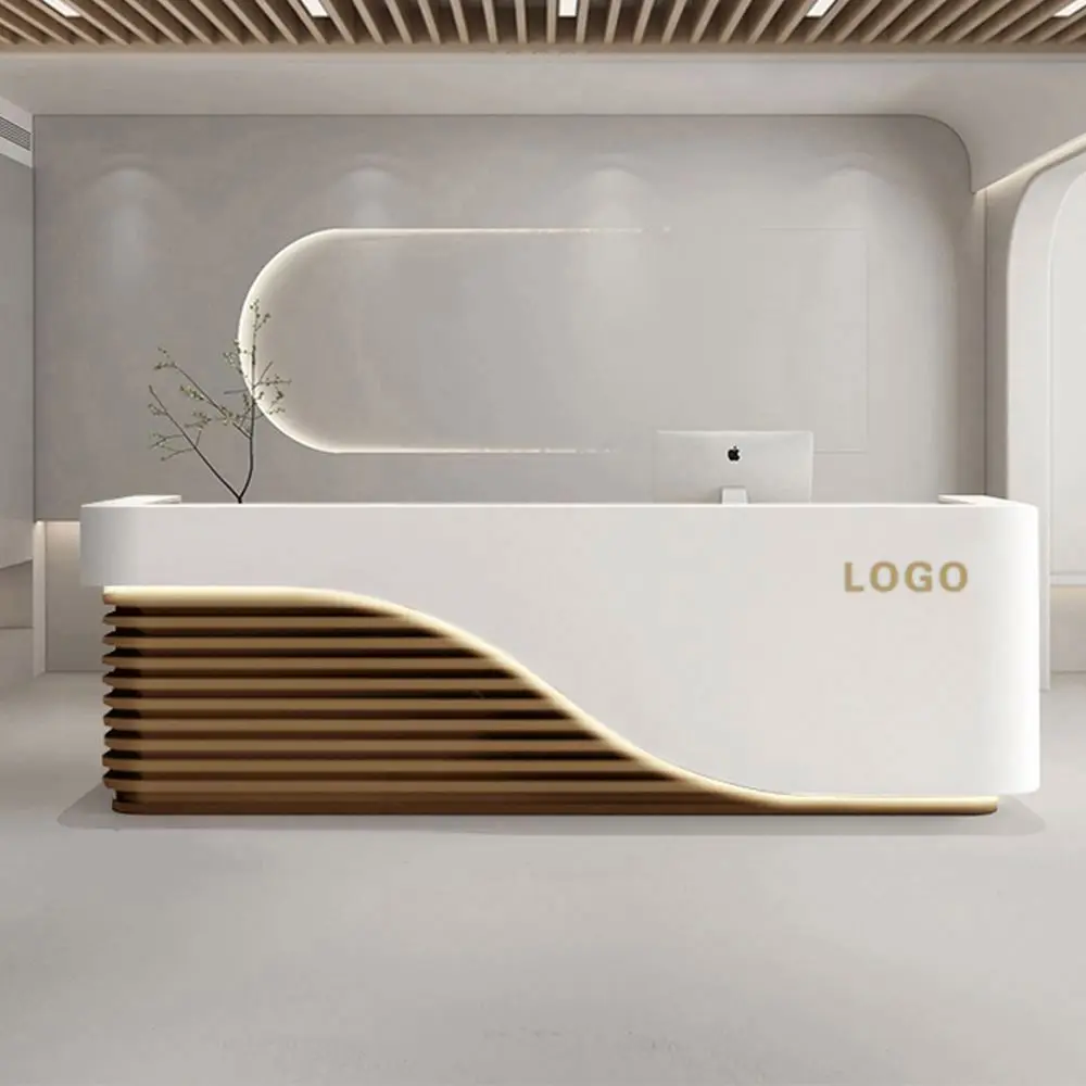 Durable Using Low Price Front Counter Sport Center Reception Desk Modern Design Reception Desk For Beauty Salon