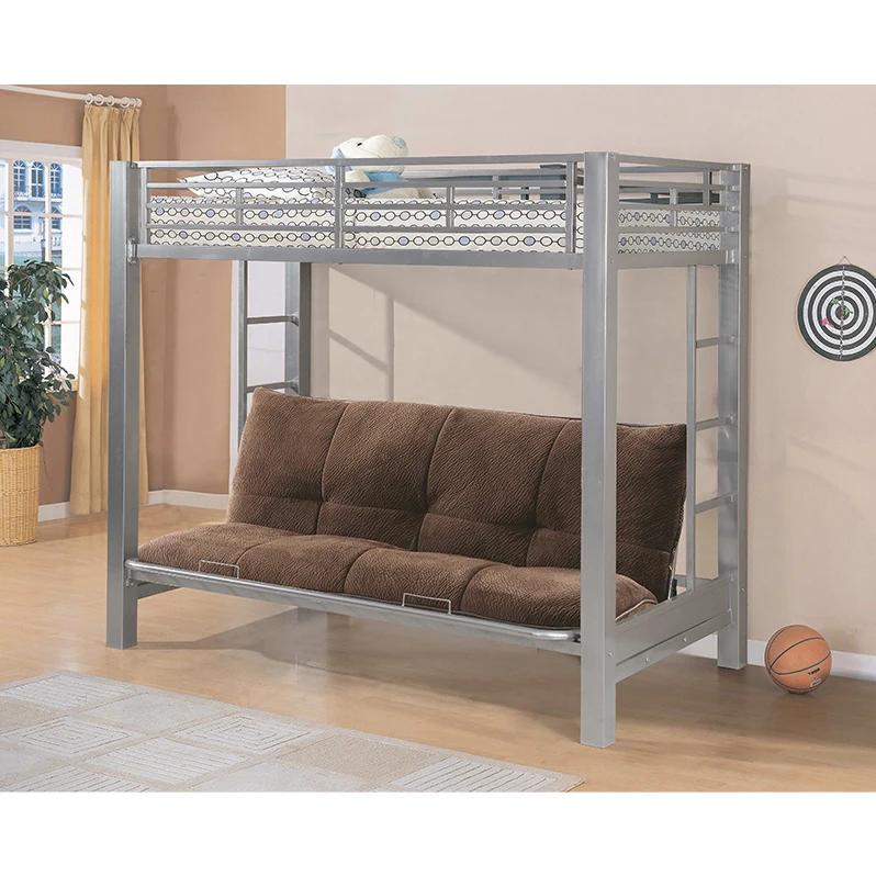 Luxury metal Bunk Bed Ladder Large Beds China Double Worker Twin School Purple Stairs Nordic Retail Frames Singal For 20 Chunky