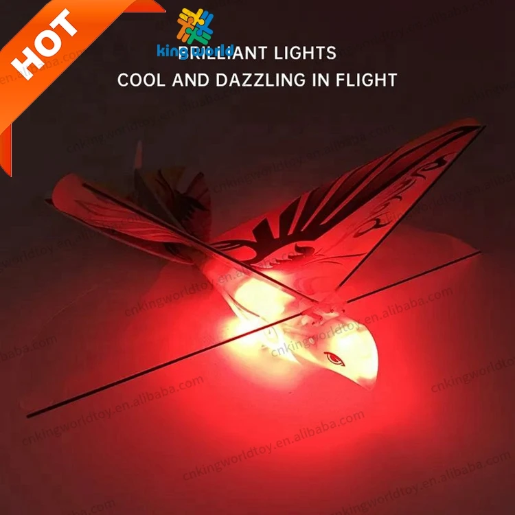 KW RC E-Bird 2.4G 2CH Remote Control Toy Flying Bird Factory Wing Indoor RC Airplane RC E-Bird Toys