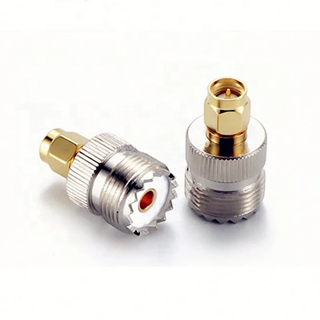 SMA Male Plug to UHF SO239 Female RF Coaxial Adapter Antenna Connector