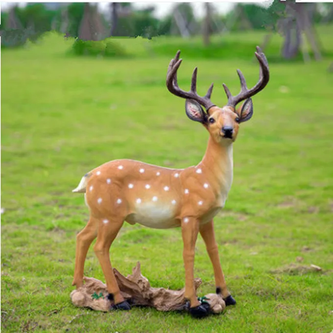 Garden decorative outdoor resin deer statue