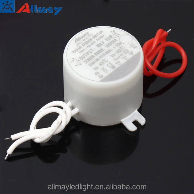 Wall mounted automatic inductive switch for tube ceiling lighting retrofit