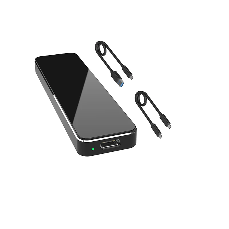 Aluminum M.2 NVME SSD Enclosure Adapter USB 3.2 Gen 2 to M-Key Solid State Drive External Enclosure UASP for 2242/2260/2280