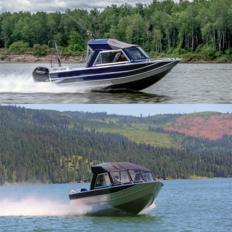 KinOcean Aluminum Sport Fishing Boats Use Outboard Engine