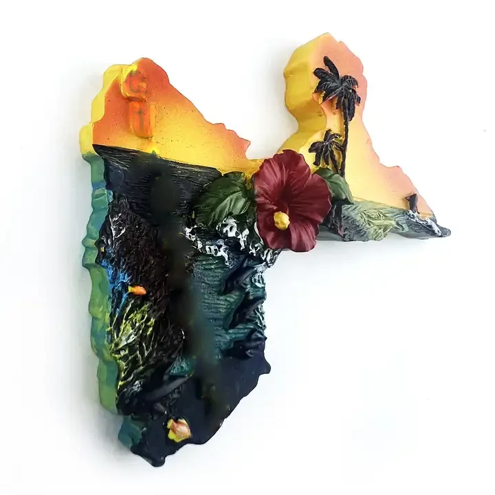 Custom Different Country 3D Polyresin Fridge Magnet for Souvenir Collection Spain Barcelona Tin Resin Fridge Magnets
