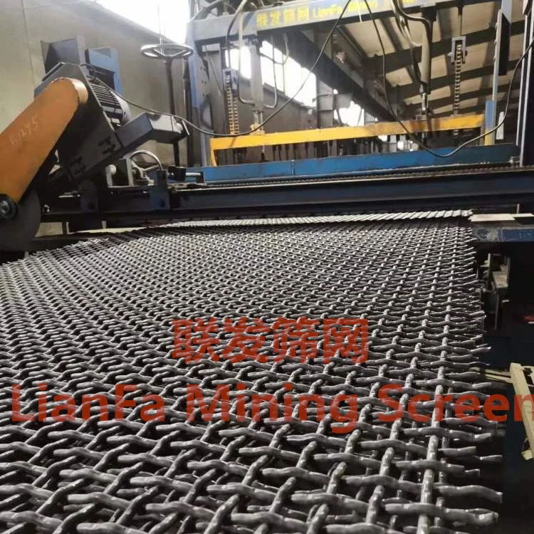Wholesale 65Mn Steel Quarry Woven Sand Crusher Mine Sieving Screen Mesh With Hooked