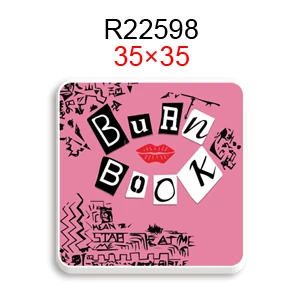 Burn Book Hot Selling Art and Gifts Flat Back Resin Planar for Wall Decoration