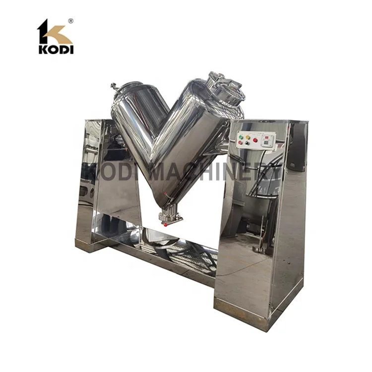 KODI Stainless Steel Lab Scale V Shape Dry Powder Mixer