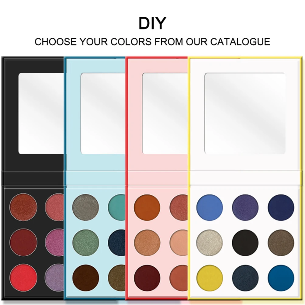 9 Colors Optional Eyeshadow Palette Optional Color Pearlescent Matte Private Customized Cosmetics