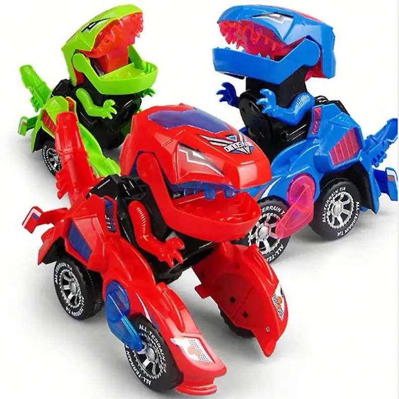 Universal B O Dinosaur transform toy car light music