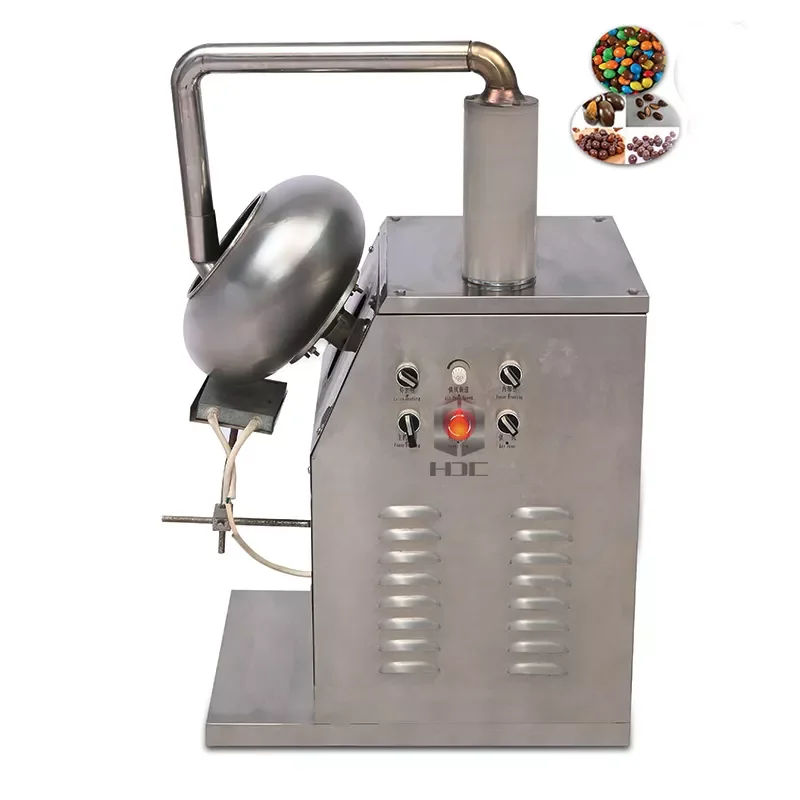 Automatic Nuts Sugar Peanut Coating Coated Almond Panning Machine Chocolate Candy Making Machine