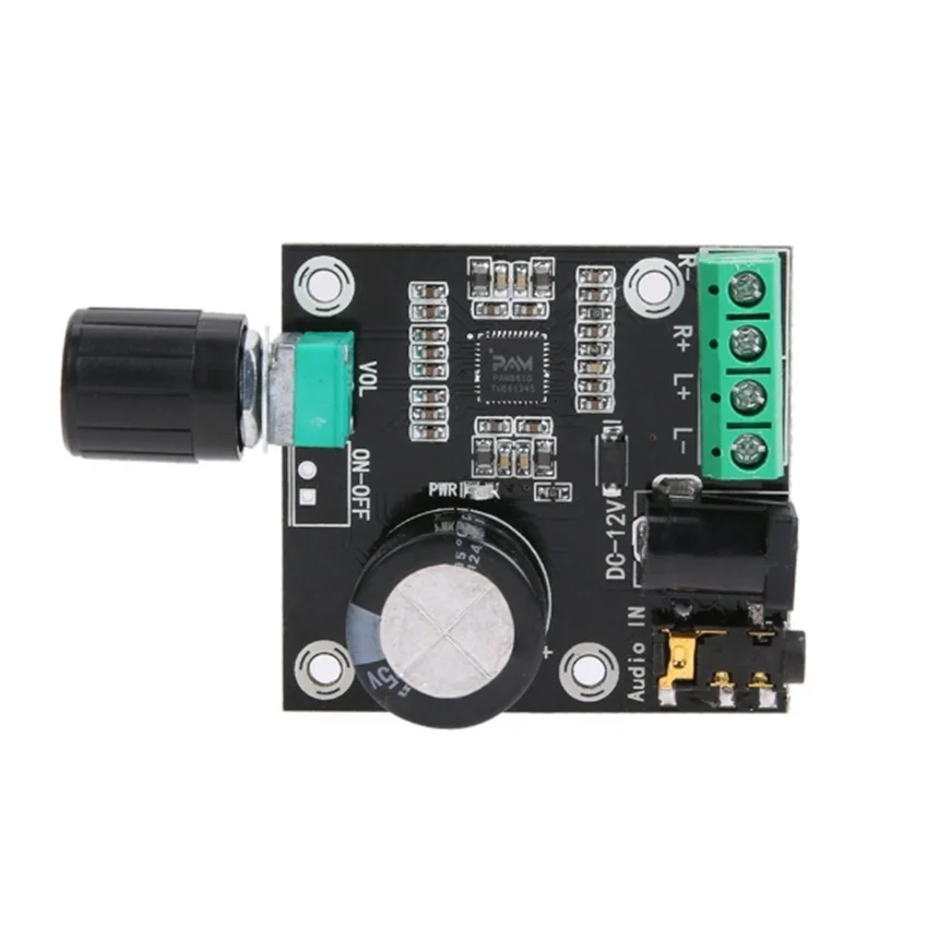 Плата цифрового усилителя PAM8610 2X15W Dual channel 15W + 15W Stereo Class 12V