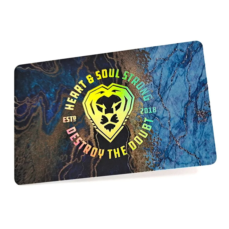 Custom Holographic PVC Business Card Paper Material for K-Pop DIY Gift Bookmark Plastic Name Card Printing