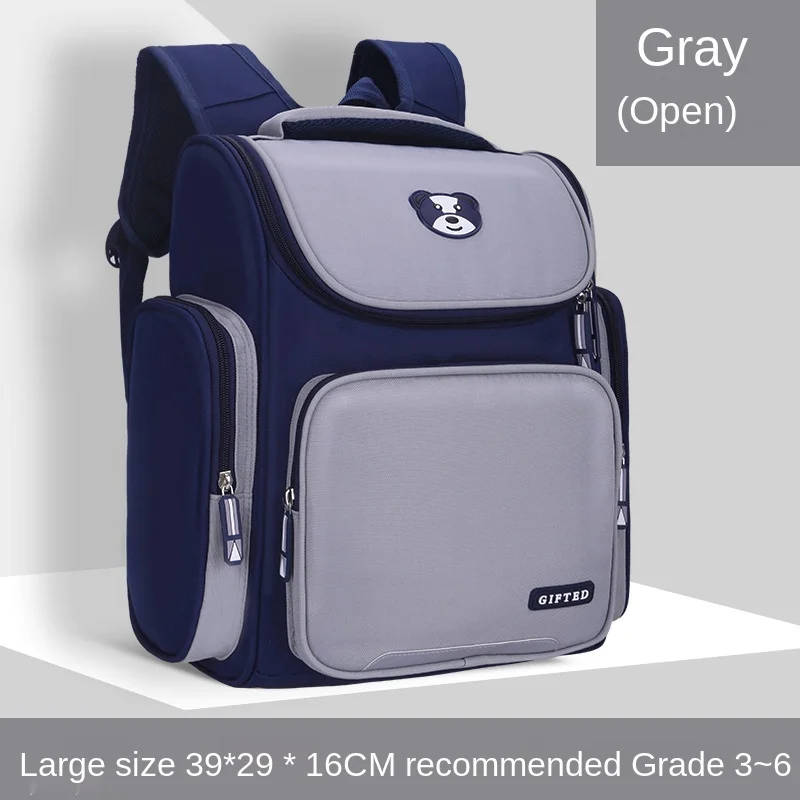customization primary school boys and girls one-piece folding large capacity Korean style space schoolbag