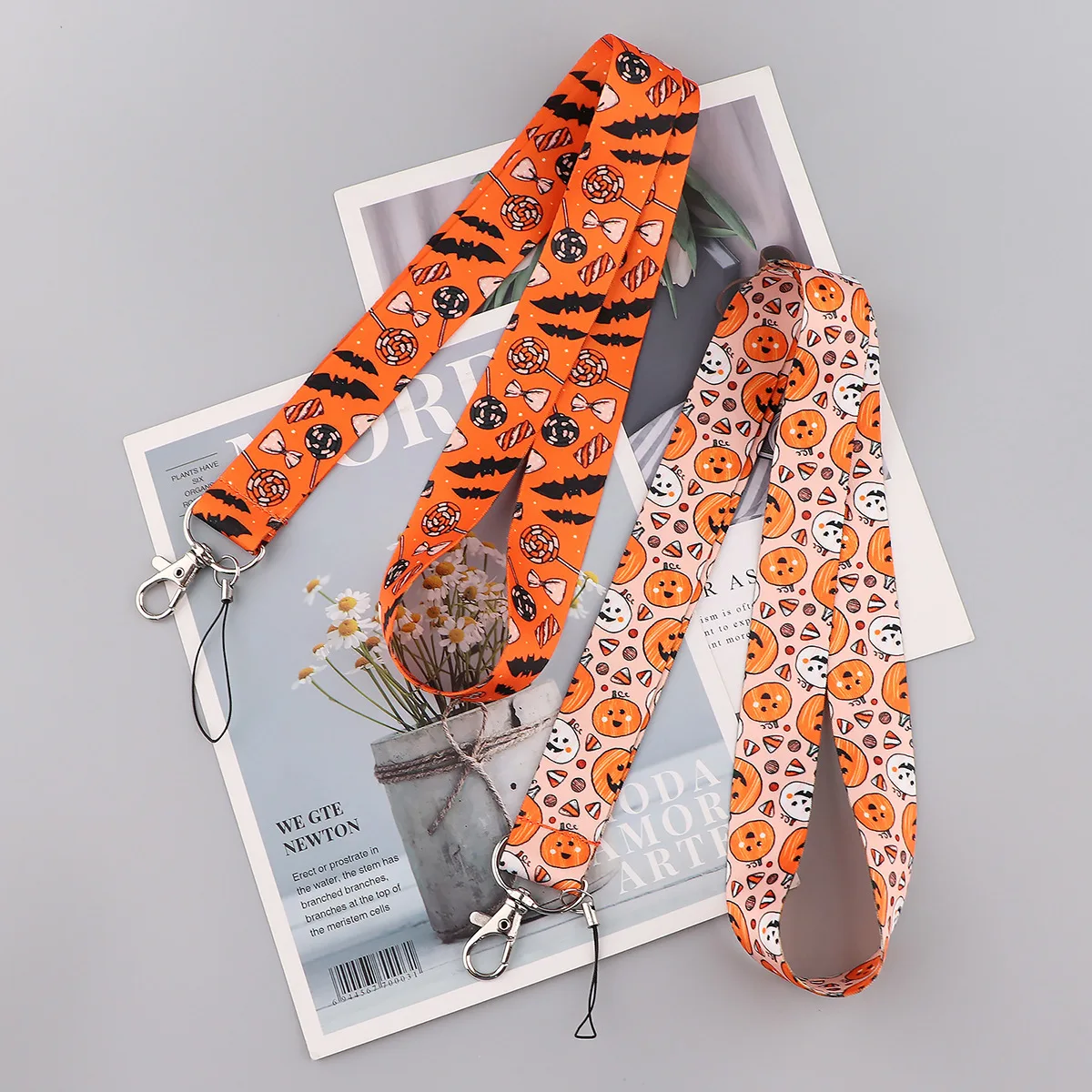 Factory ODM Happy Halloween Christmas Polyester Lanyard Custom logo Children Trick or Treat Lanyard Candy Lanyard