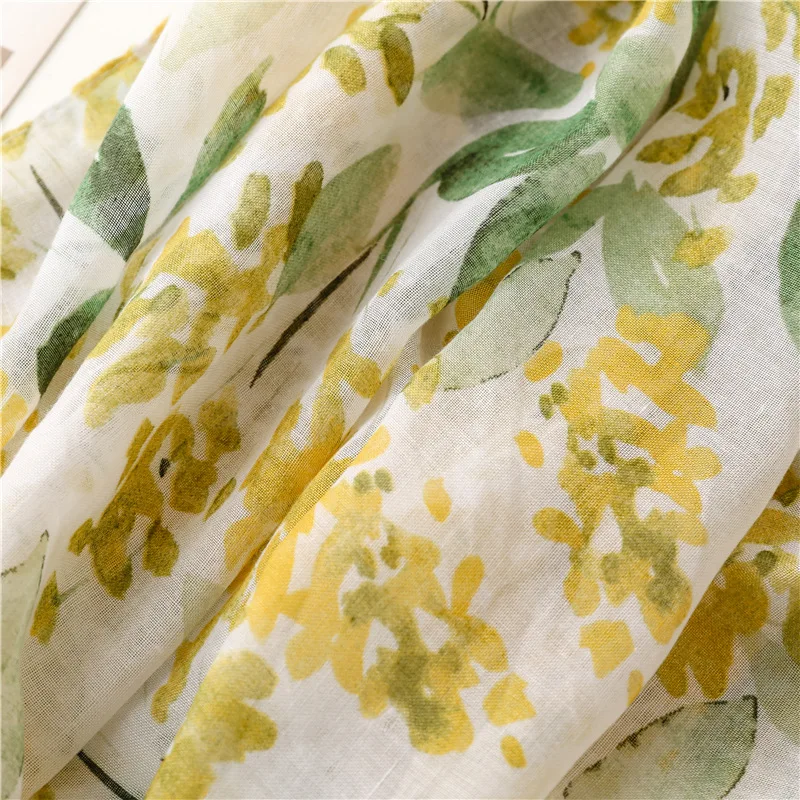 Bestella Hot Selling Floral Printed Viscose Warm Shawl High Quality Solid Pattern Muslim Hijab with Fringe for Women Popular