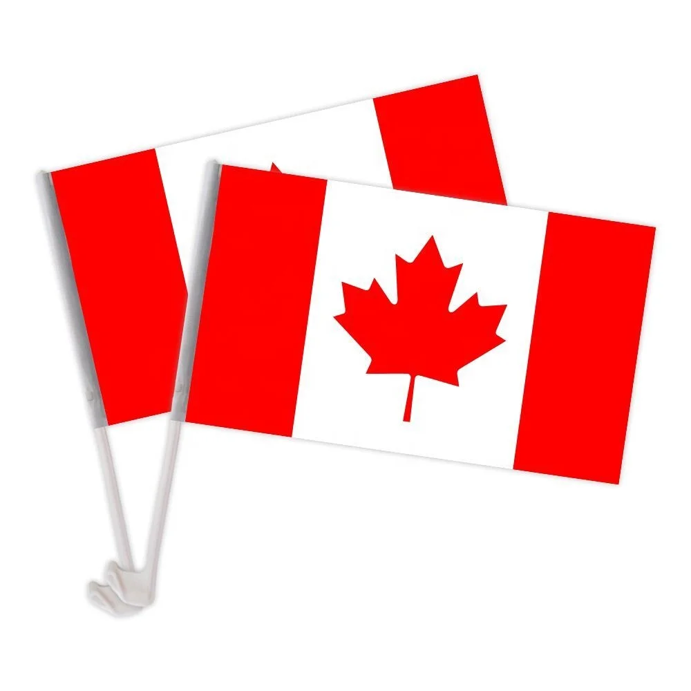 Cheap 30x45 cm Canada  Car Flags  All country National  Custom Car Window Flag