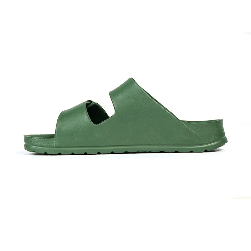 Мужские сандалии; Летние повседневные пляжные сандалии из натуральной кожи для мужчин; Цвет Зеленый
