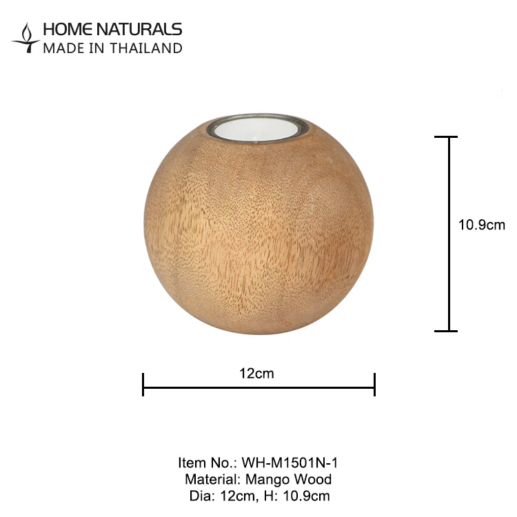 Индивидуальные чайный воск Jar деревянный подсвечник для декоративный деревянный подсвечник