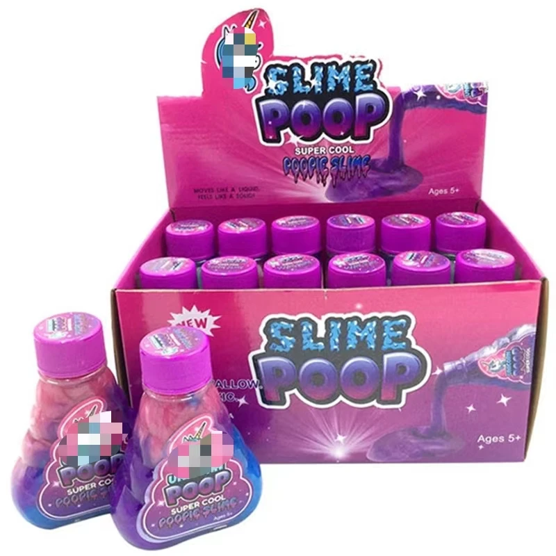 2024 Trend Products Kids Diy Playing Set Galaxy Poop Slime Direct Sale Crystal Galaxy Slime Glitter Putty Animal Poop Slime