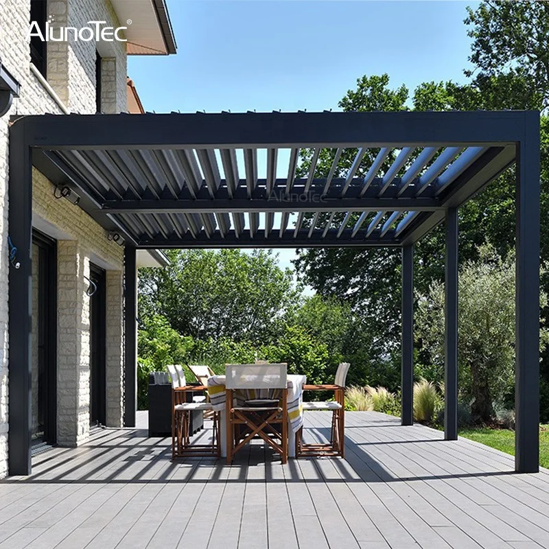 AlunoTec High Quality Wholesales Aluminum Outdoor Furniture Garden Pergola Roof System
