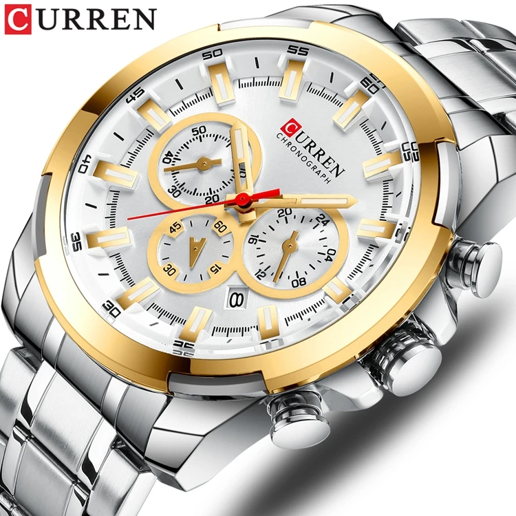 Лучший бренд класса люкс кварцевые часы мужские деловые CURREN 8361 relogio masculino