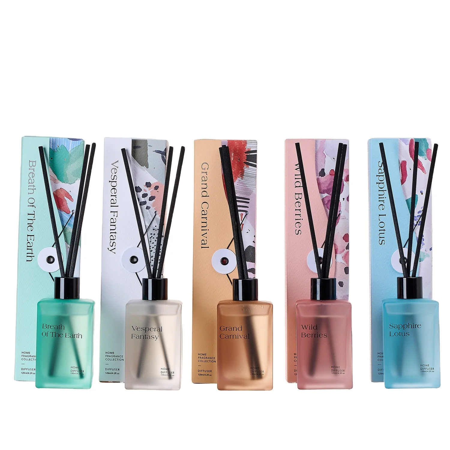 M&SENSE oem odm wholesale home fragrance mini aroma glass bottles reed diffuser