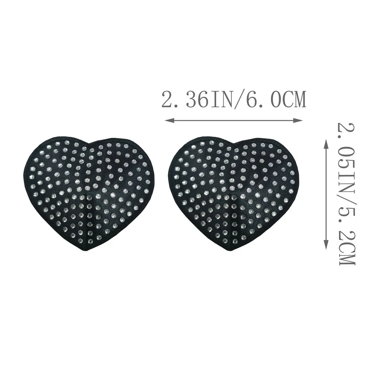 KAYA Brassiere Beautiful Reusable Heart Shape Custom Breast Nipple Sticker Sexy Women Rhinestone Nipples Cover Pasties