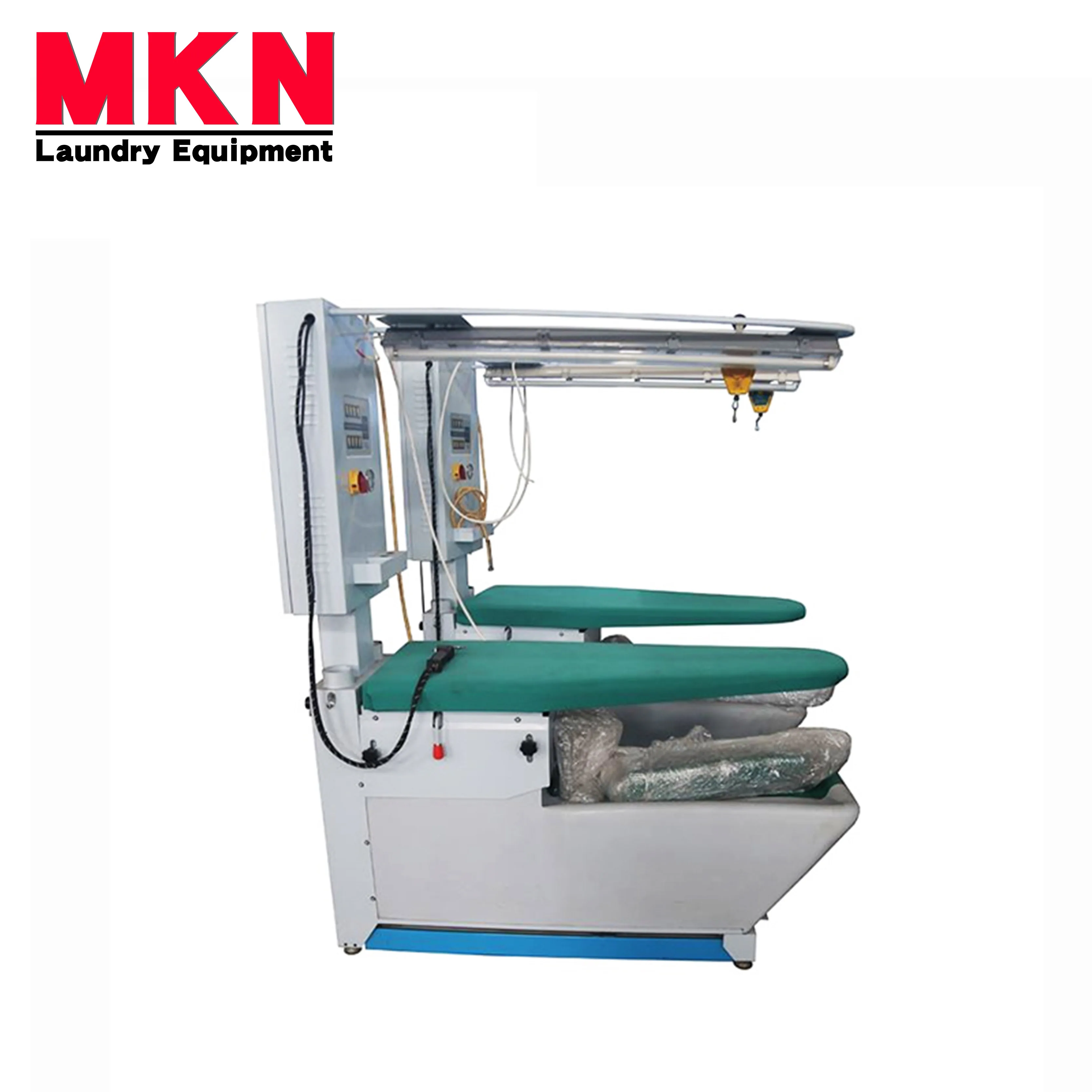 Hot Factory Selling Price Laundry Business Industrial Laundry Luxury Ironing Table With Steam Generator Machine Suction Blower