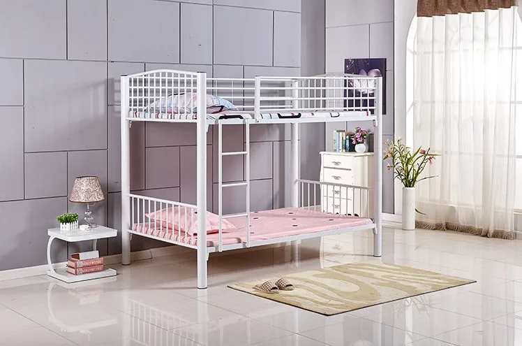 Metal bunk bed frame and bunk beds adult for school