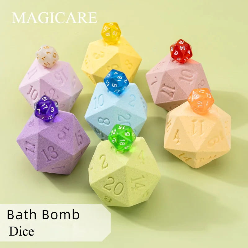 Dice Bathball Salt Bombs Gift Set Custom Wholesale Ball Shape Bubble Shower Fizzies Bath Bomb Relaxing Scents  BathBall 7 Styles