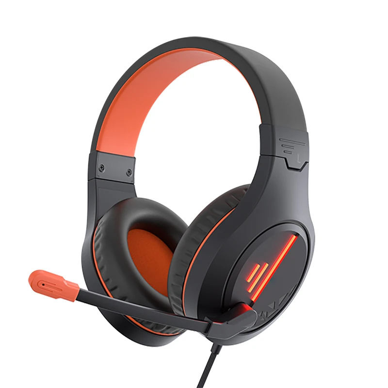 Игровая гарнитура наушники игровые с микрофоном шумоподавляющие Накладные для ПК со светодиодной подсветкой взрослых и