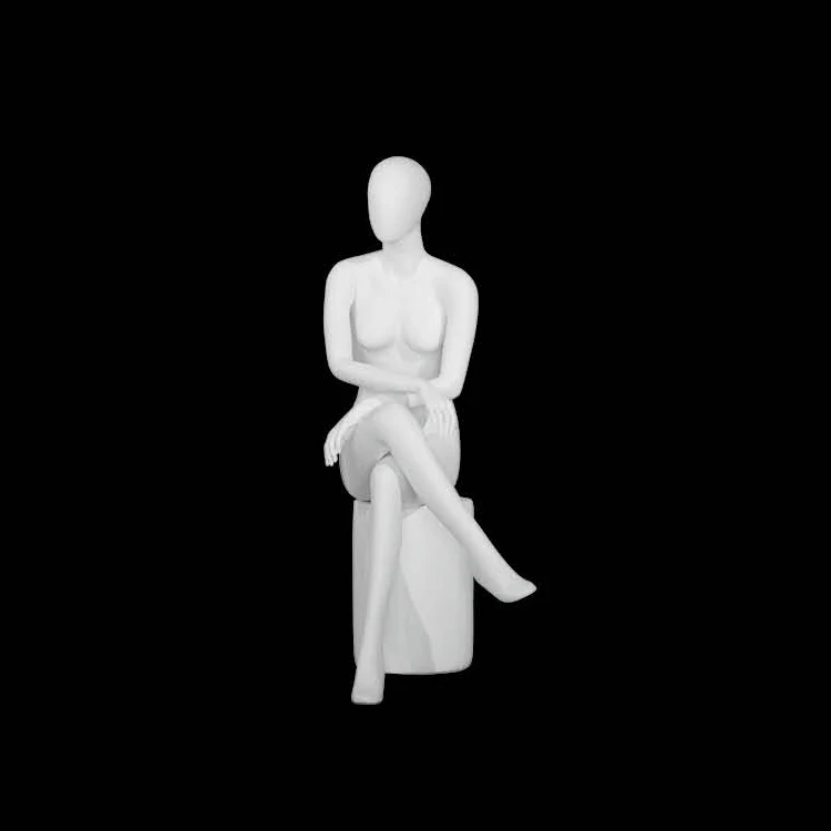 Window Display High-end Fiberglass Female Display Mannequin White Full Body Sexy Mannequin for Bridal Store