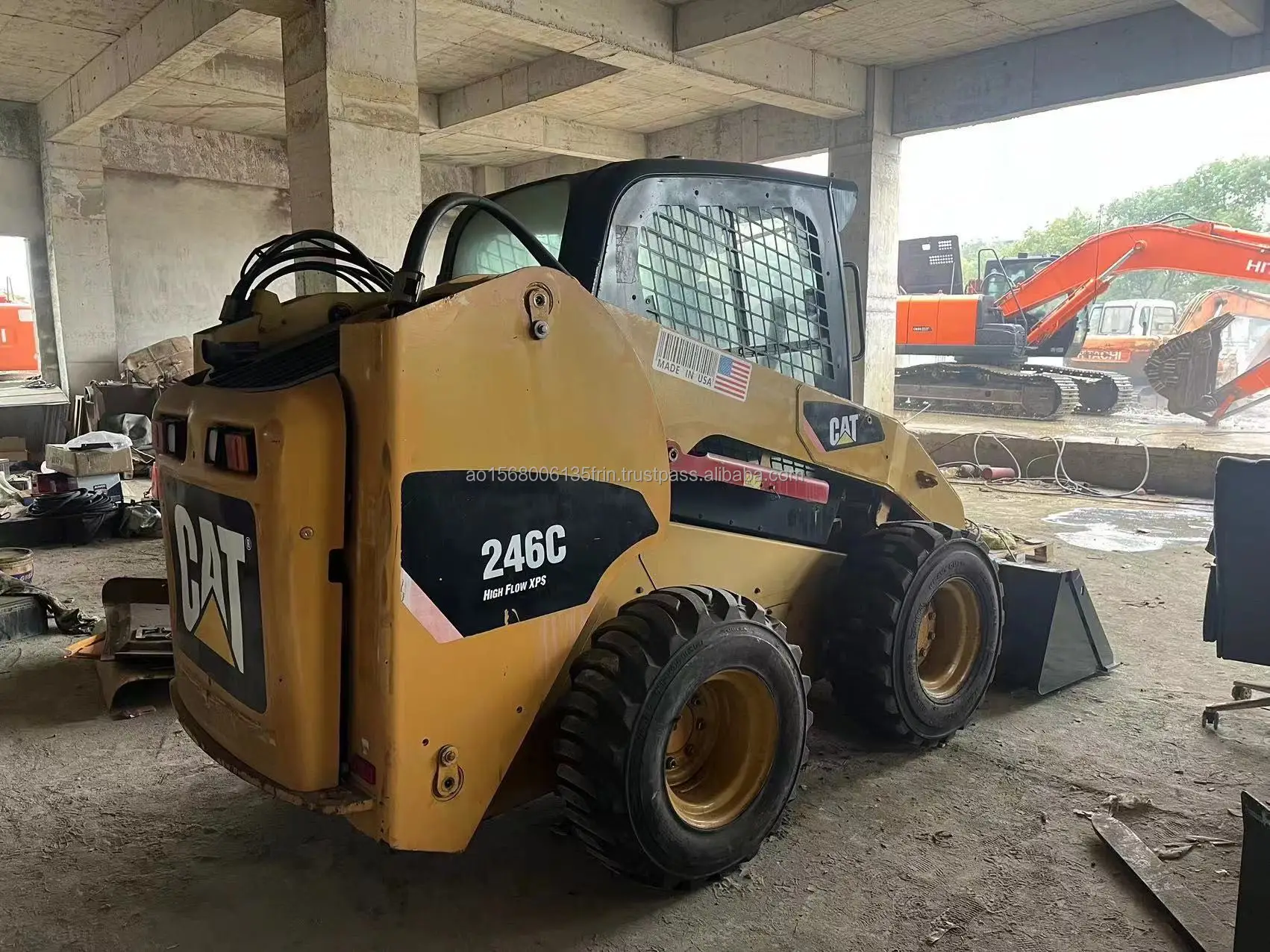 Manufacturer Mini Loader 4WD Tractor Caterpillar 246C, compact USA made mini 1ton wheel loader skid steer loader